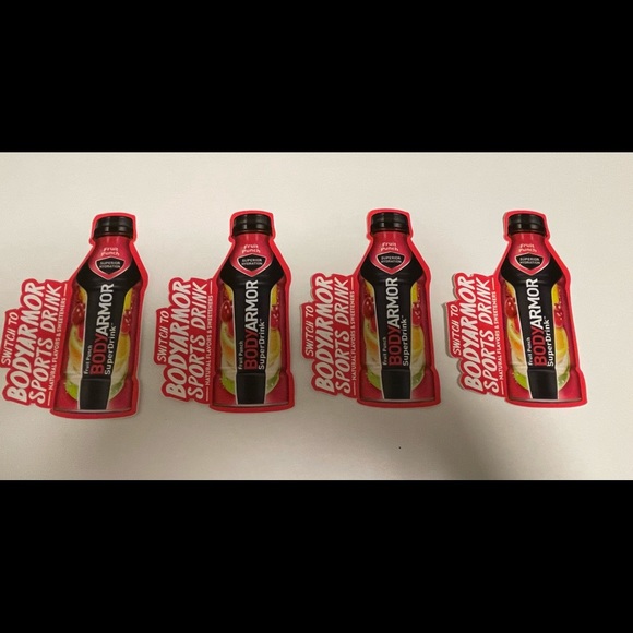 Body Armor Super Drink Lot of 4 Stickers Decals - Picture 1 of 2